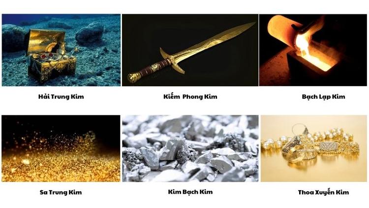 Hình ảnh minh họa 6 nạp âm của mệnh Kim