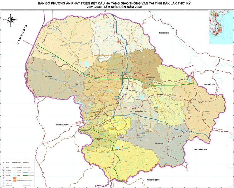 Bản đồ quy hoạch tỉnh Đắk Lắk