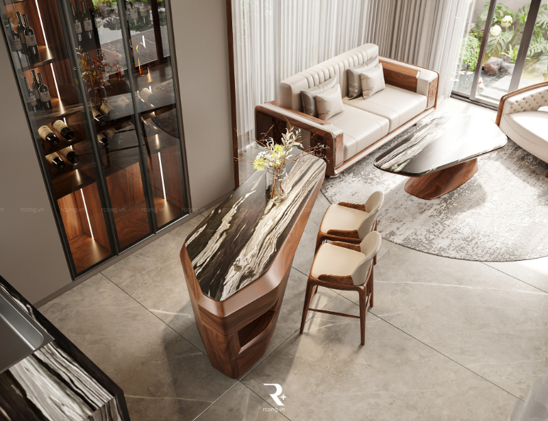 Sự kết hợp giữa gỗ óc chó Bắc Mỹ và da bò Ý chính là cuộc gặp gỡ hoàn hảo giữa lý trí và cảm xúc