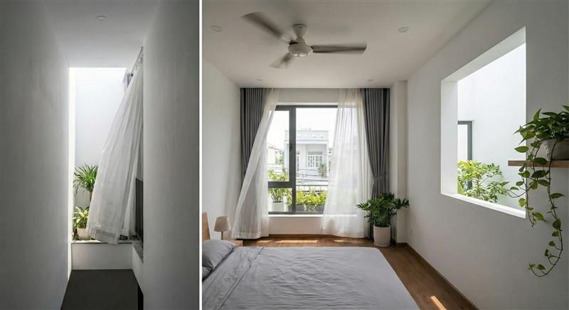 Nhà ống có thể lột xác thành không gian sống xanh, nơi ánh sáng và gió trời len lỏi vào từng góc nhỏ.