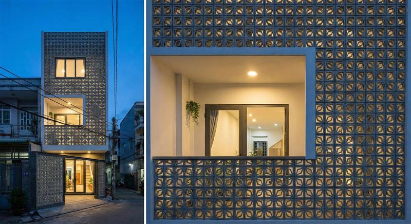 Gạch bông gió và kiến trúc lệch tầng giúp thông gió chủ động